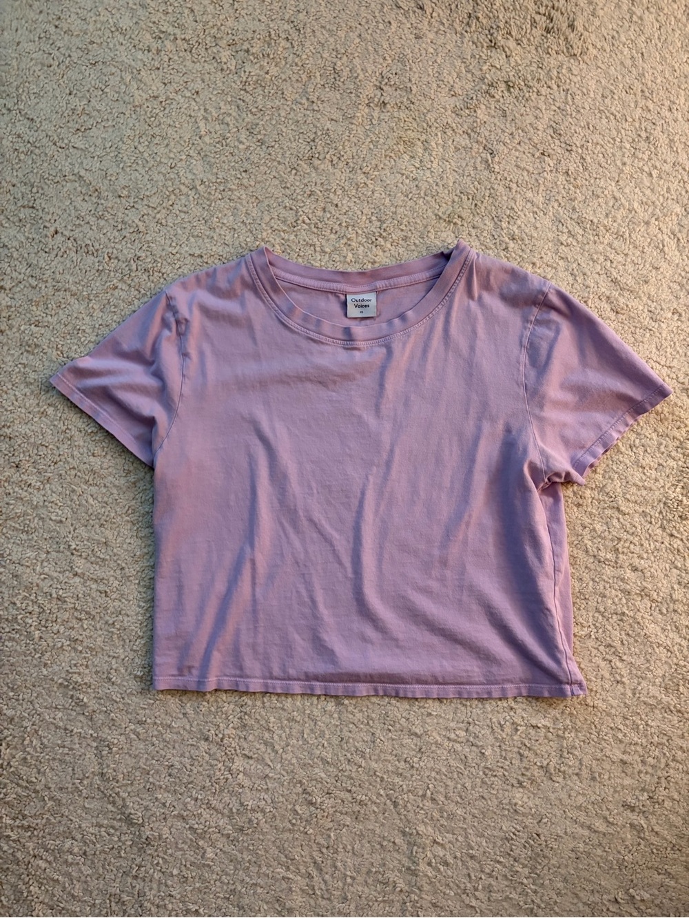 Outdoor Voices everyday short sleeve Lavender Tee